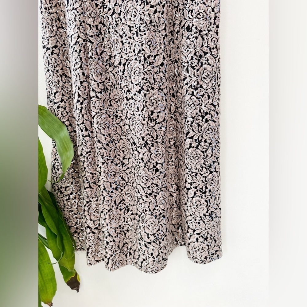 Vintage - Alex Evenings - Sequin Gown - Scoop Neck - Size 12 - Picture 4 of 15